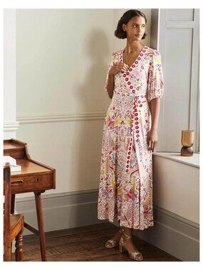 Boden Fixed Wrap Jersey Dress, Size 2